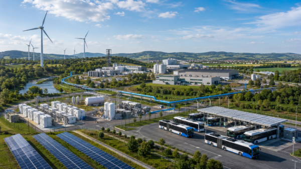 Regionalny ekosystem łączący produkcję, magazynowanie i wykorzystanie wodoru.